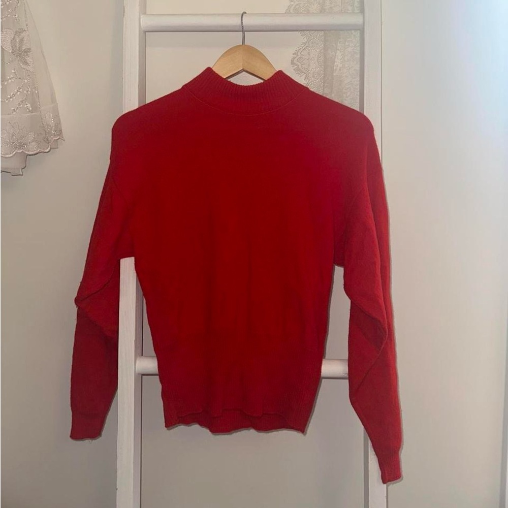 Red vintage Pendleton knit sweater